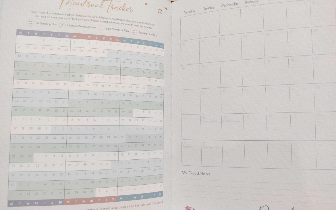 liveloveran belle de jour power planner menstrual tracker