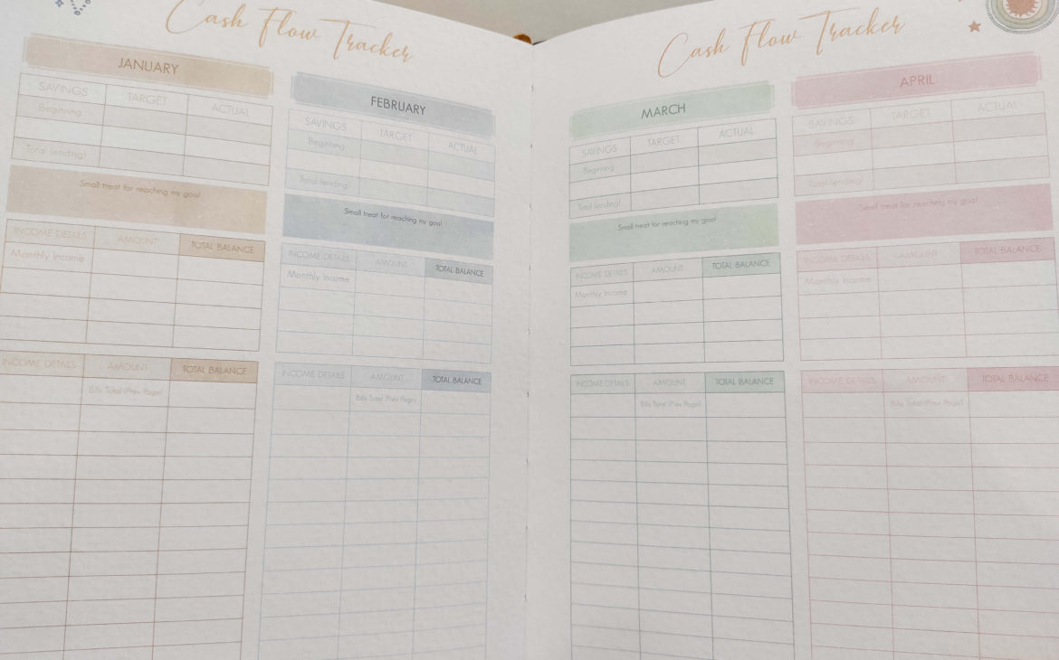 liveloveran belle de jour planner cash flow tracker